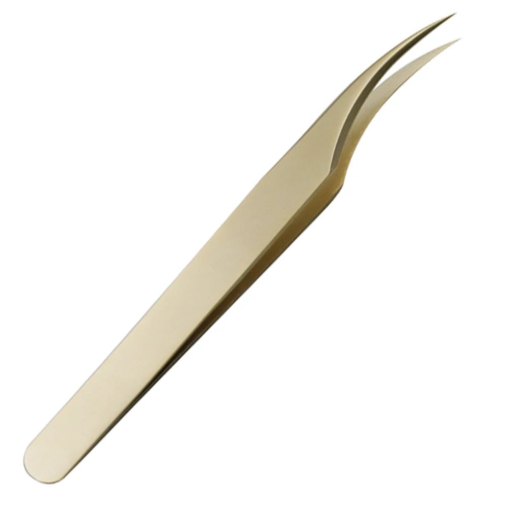 Plasma coated Rose Gold color Professional eyelash extension Tweezers Best Beauty Instruments And Tools