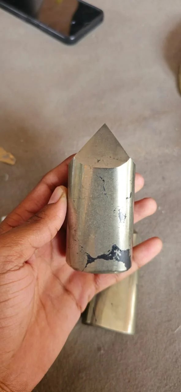 Wholesale natural Pyrite polished raw point stone high quality free form crystals use for healing reiki and home decoration