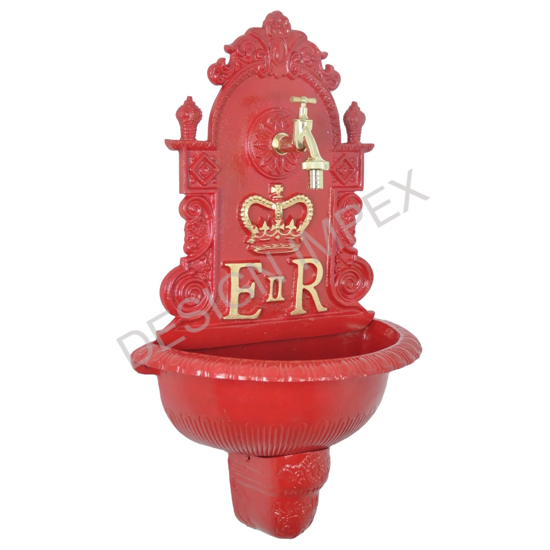 Garden Mounted Cast Iron Antique Design Wall Fountain Wholesale Best Quality Elegant Fountain Garden Basin Attractive Prices