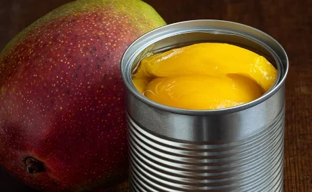 Лучшие продажи вьетнамский производитель высококачественные консервированные тропические кубики манго в легком сиропе по низкой цене