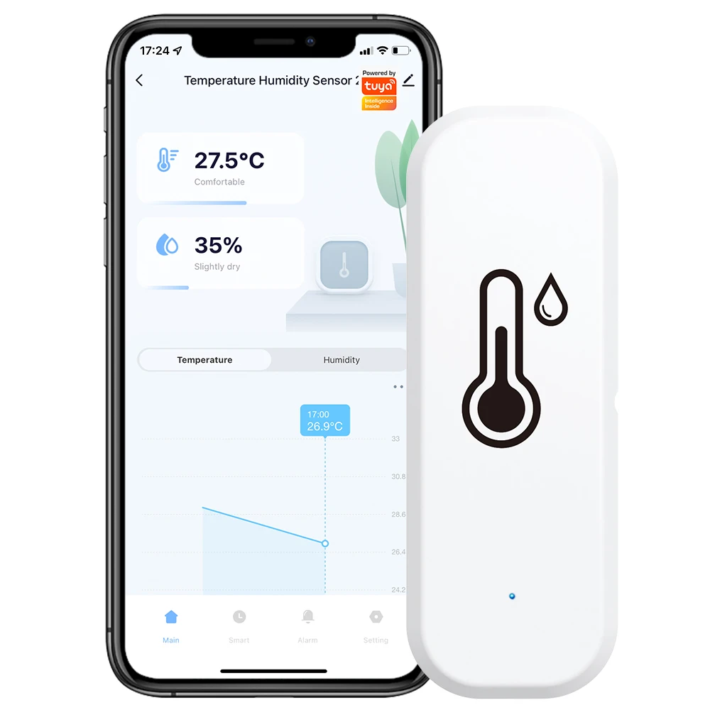 Wifi Bluetooth Temperature Humidity Sensor  Hygrometer Thermometer for Alexa,Google Home