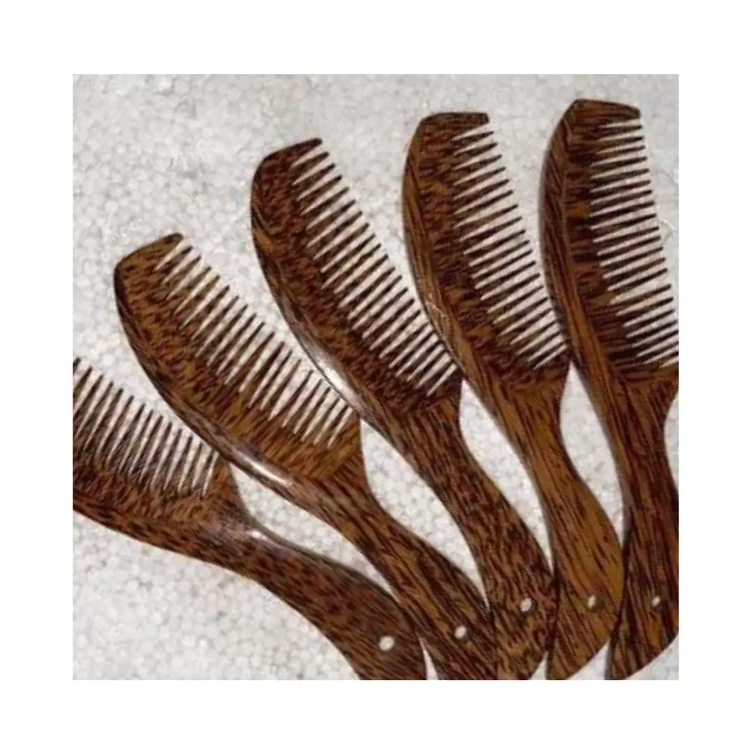 BEST PRICE VIETNAM HANDICRAFT MADE FROM COCONUT SHELL- WHOLESALE COCONUT SHELL COMB for HAIR