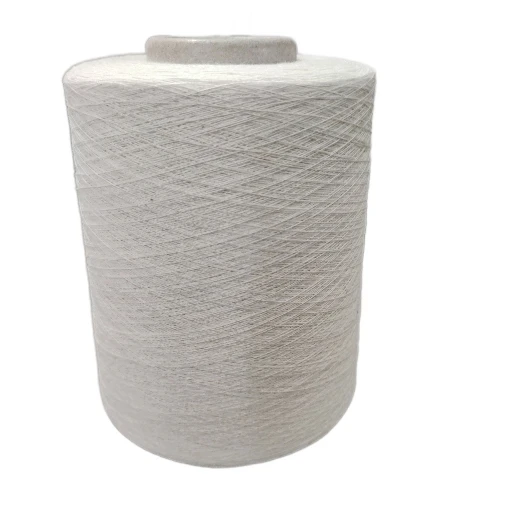April Sale High-Strength Ne 6/1 Polyester/Cotton Blended Raw White Recycled Yarn for Knitting Gloves and Dyed Patterns