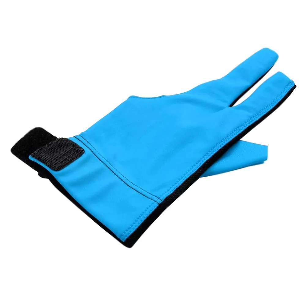 Custom Logo Sport Shooter Snooker Billiard Three Fingers Glove Pool Accessory Predator Cues Stick Gloves for Billiard Right Hand