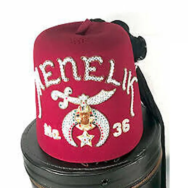 NEW 2022 SPECIAL CUSTOM SHRINE FEZ Shriners Fezes Masonic Regalia Provincial Star Al Qadr #246 5 Row Rhinestone Shriner