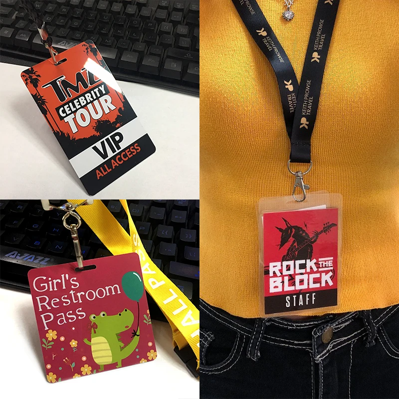 Индивидуальный размер Cmyk полноцветная печать VIP-пропуск Vip-карты идентификационный значок для событий