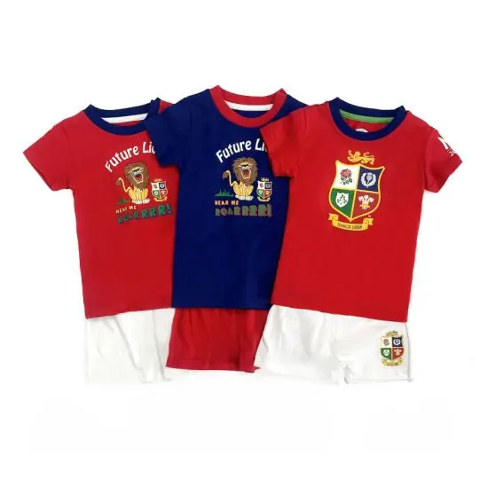 Factory direct Sale kids t shirt and short set with New Print Design For summer wear