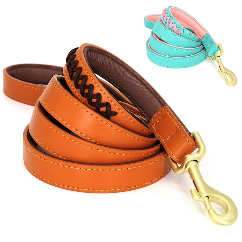 Custom Heavy Duty Dog Leash Swivel Snap Hook Pet Lead Strong Rope Soft Handle Pet