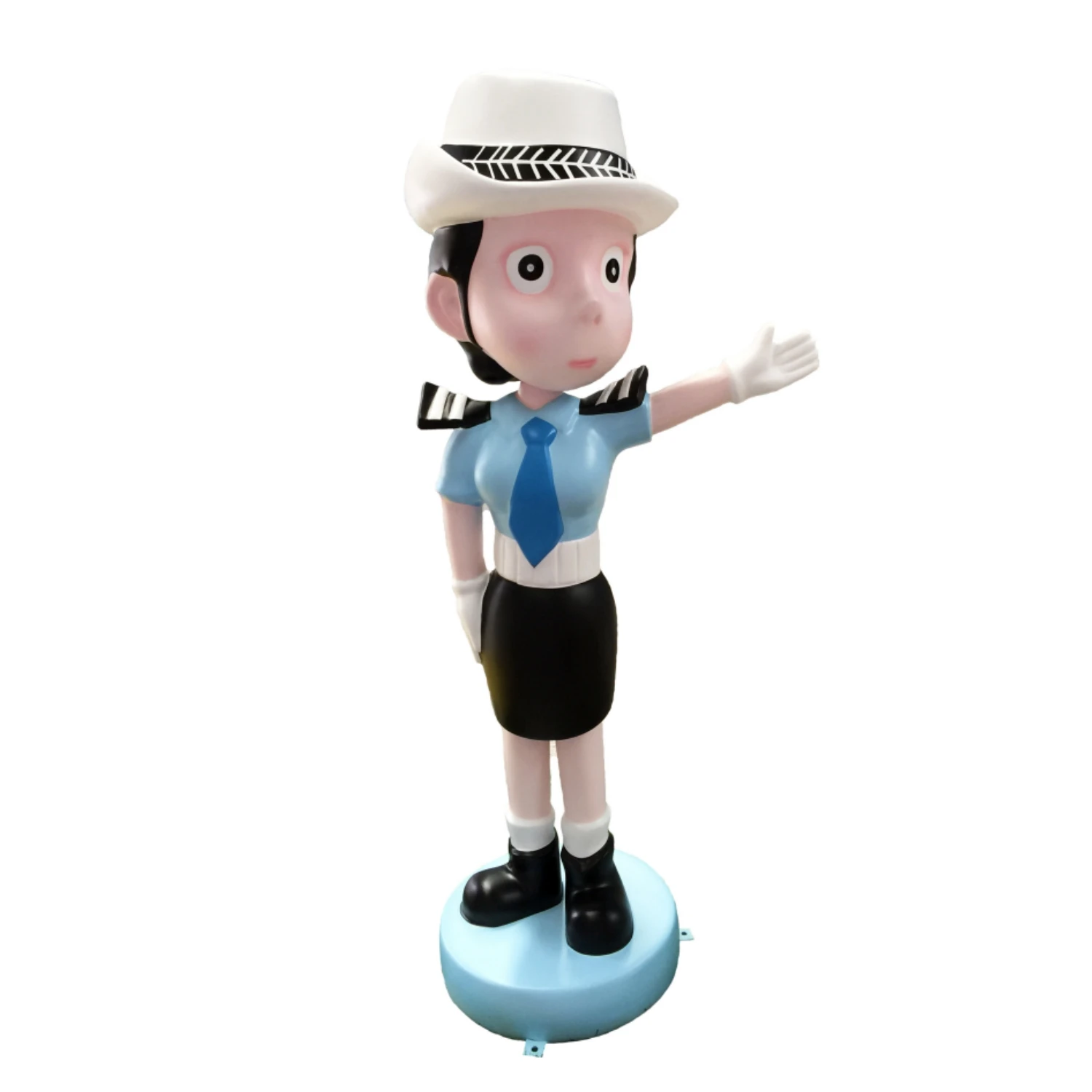 High Quality Anime Figure Resin Statue Traffic Police Character Life Size Action Figure For Decor Anime Sculpture