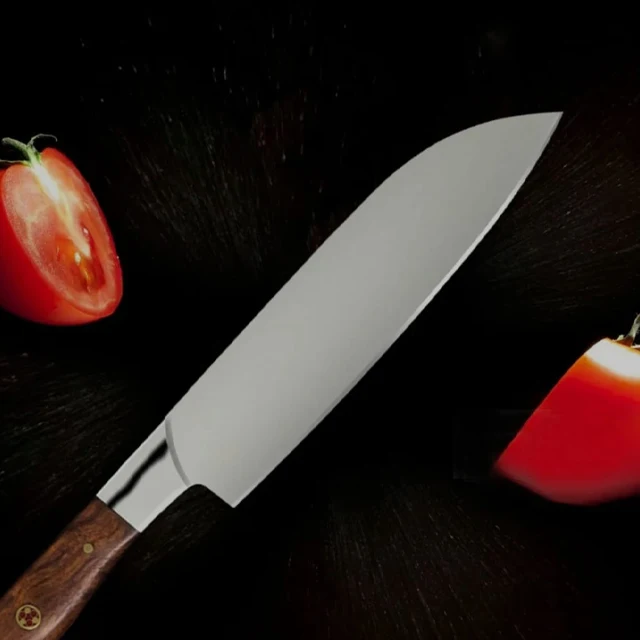 Custom Handmade Carbon Steel  5 Pcs Chef knife  set Vegetables Cutting Kitchen Knife with leather roll bag