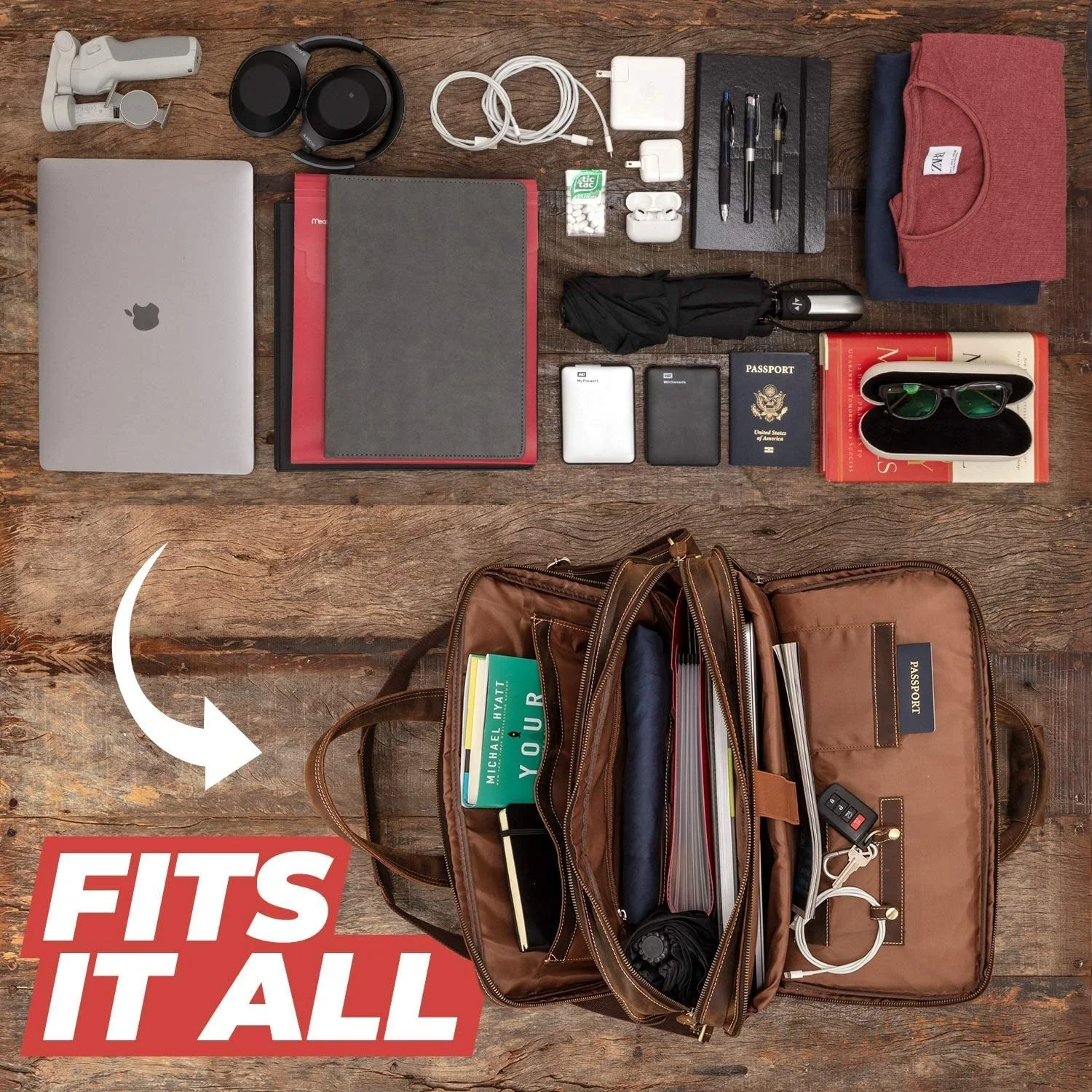 Full Grain Leather Briefcase For Men Handcrafted Leather Laptop Bag For Men/Custom design leather laptop bag