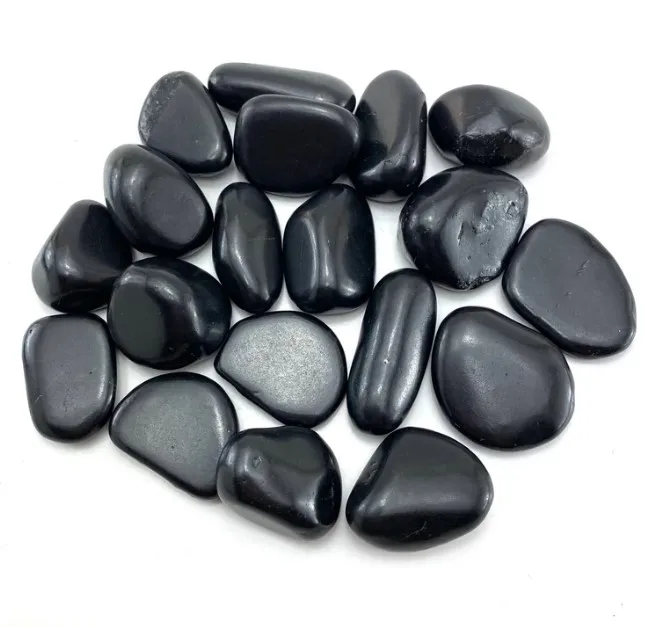 Оптовая продажа натуральные черные камни Shungite полированные кристаллы барабанные высшего качества оптом