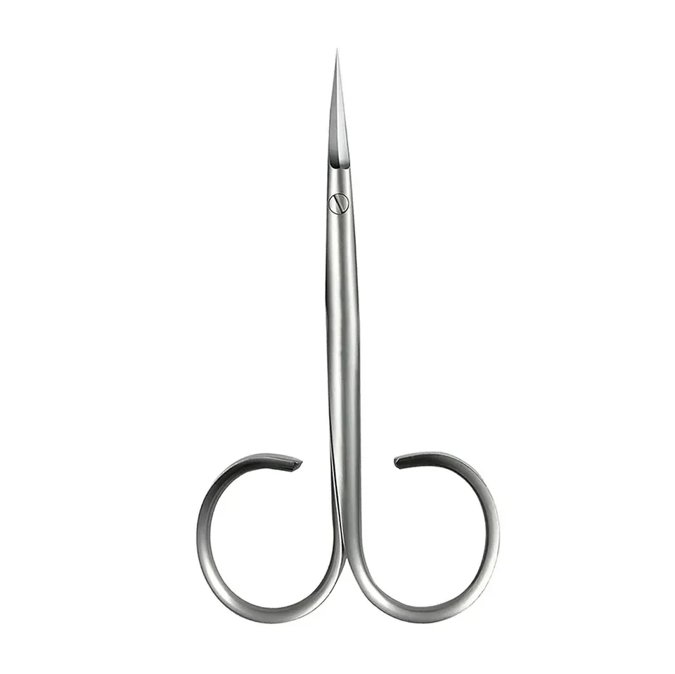Cuticle Stainless Steel Manicure Pedicure Nail Care Scissors  Curved Blade For Ingrown Nail Cuticle Cuttings Scissor
