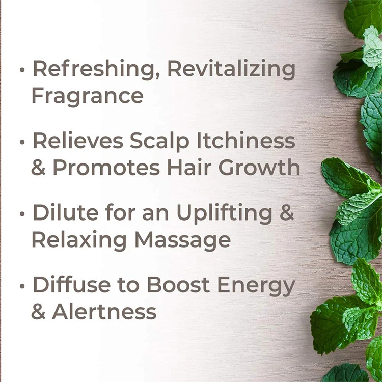 Peppermint Essential Oil 100% Pure Natural Peppermint Oil Organic Essential Oil For Face And Body