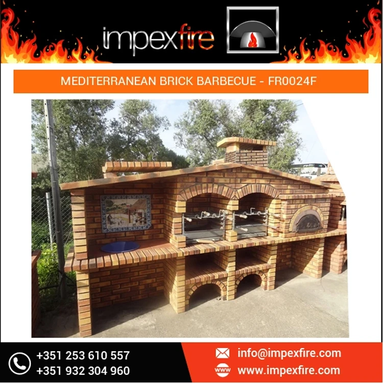 Top Supplier of Best Quality Firewood Type All-Season Type Charcoal Grill Brick Barbecue Pizza Oven