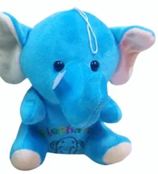 Best Quality 18 CM Soft and Light Weight Sitting Elephant for Bedroom Decoration Toys Available at Export Price
