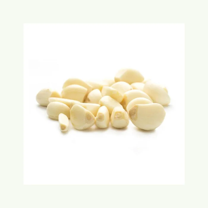 Cut peeled white vegetables segments cloves iqf frozen minced garlic