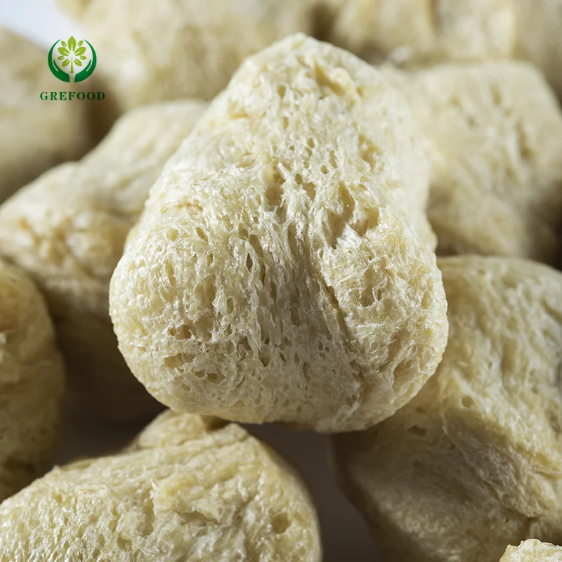 Grefood Wholesale price NON-GMO textured vegetable soya protein/soy protein ball shape TVP High-quality Food Additives