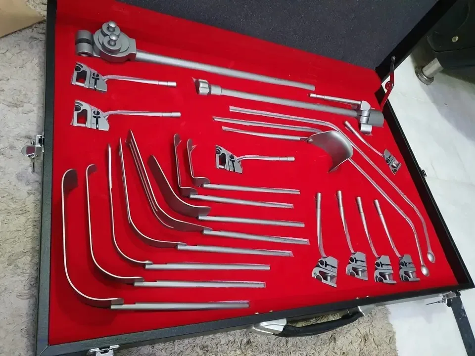 Omni Tract Retractor Abdominal Surgery Complete Set Instruments Retractor Steel Wholesale Self Retaining Surgery Retractor Set