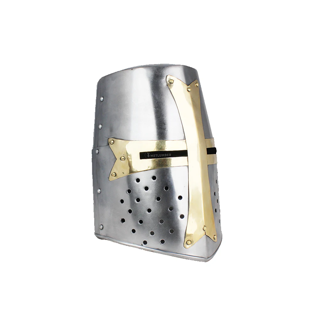 Medieval Knight Templar Crusader Battle Warrior Helmet Costume Role Play Helmet At Wholesale Price