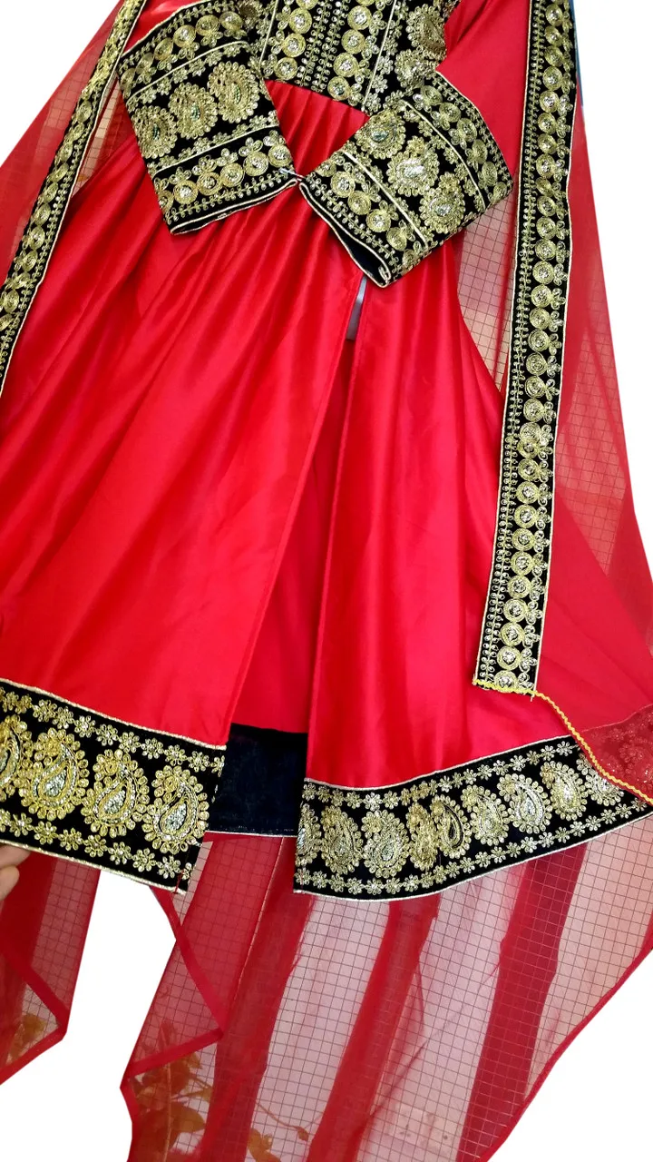 New Afghani Kuchi Banjara Tribal hot selling frock Afghan Libas e Aroosi Muslim Bridal Clothes Pashtun Drees In Side Cut Design