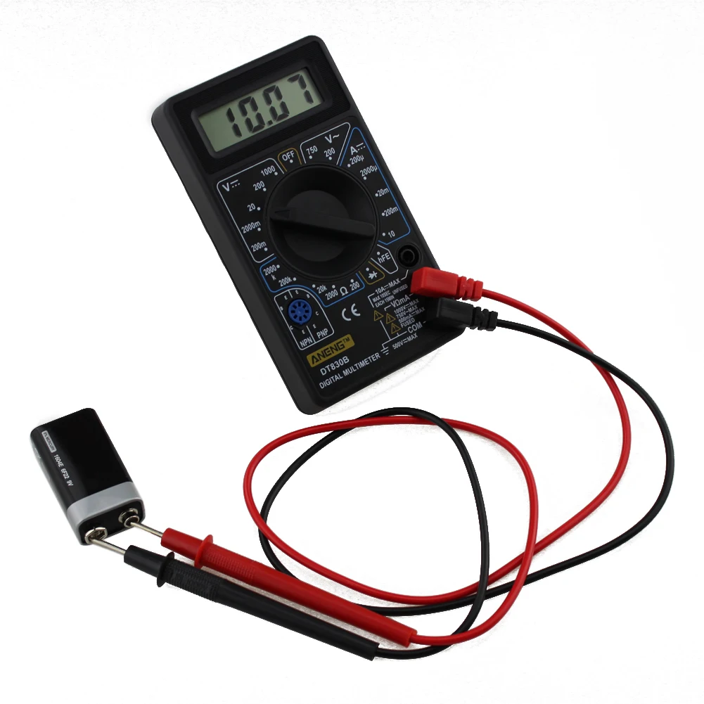 Dt830b цифровой мультиметер мини селфи палка выдвижной ручной