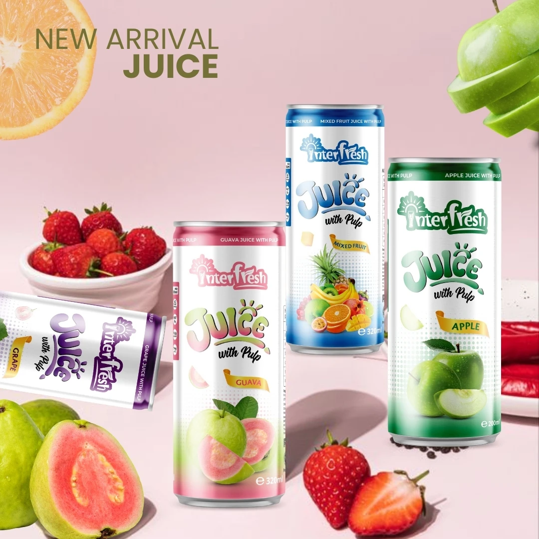 200ml High Quality Mixed Fruit and Vegetable Juice Drink Healthy Option Private Label in Guava Juice Drink OEM Factory Vietnam