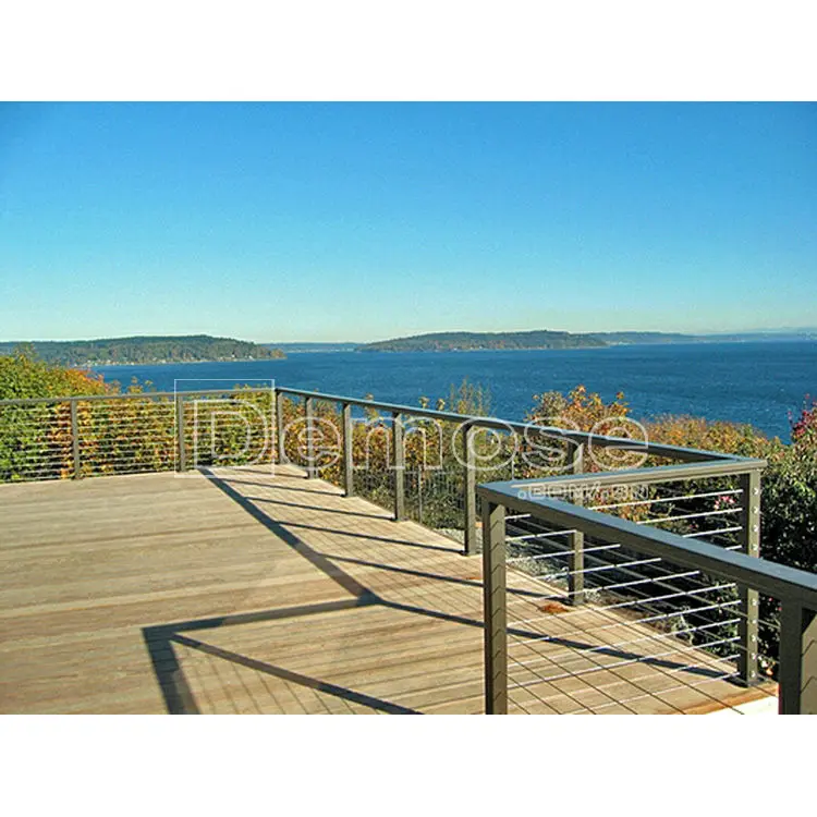 Sports Venues Exterior Place Railings Screw Balcony Hand rail Matte White Black Red Concrete Basement Aluminium Alloy Baluster