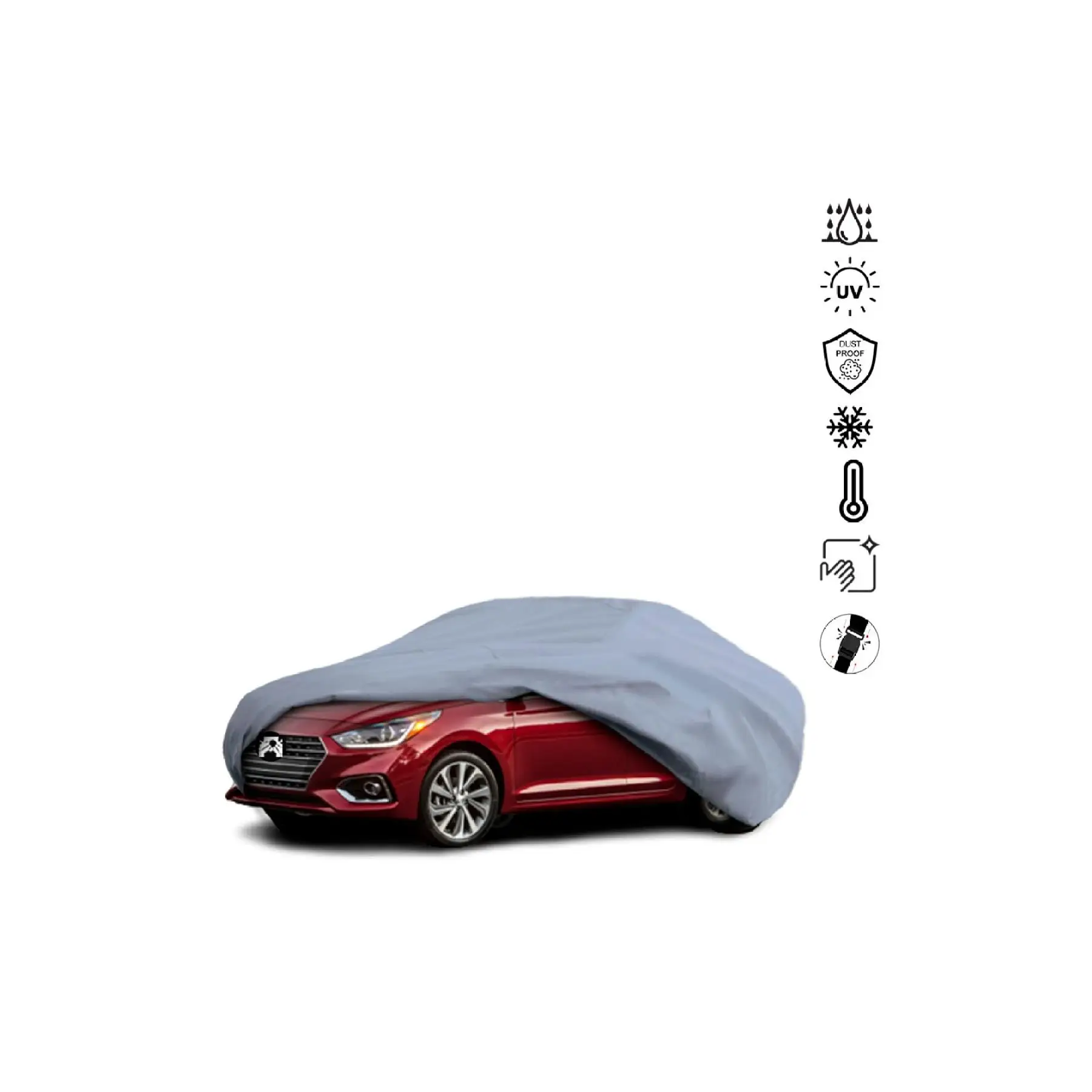 Hyundai Accent 5 Sedan (2017-) Miflon Waterproof Car Tarpaulin with UV Protector
