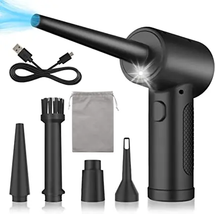 OEM Logo 6000mAh Electric Handheld Cordless Mini air spray duster Gun Compute blower electronic Compressed Air Duster For Car