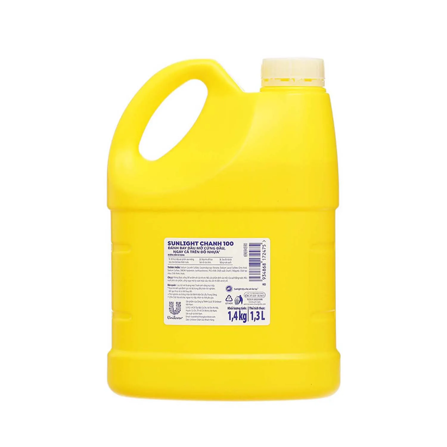 Eco Friendly Sunligh-t Lemon Dishwashing Liquid 1.4kg Concentrated Dish washing Liquid - Liquid Dish detergent Soap For Kitchen