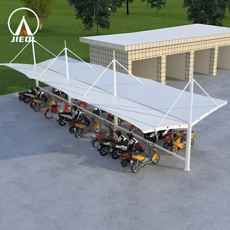 OEM ODM Высокое качество PVDF Carport на растяжение ткани мембранная структура дизайн