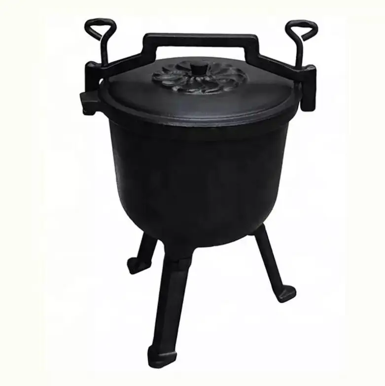 Wholesale  Poland Three Legs Eameled Cast iron meat pot with a capacity of 4 liters