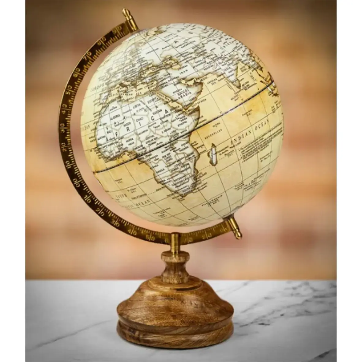 Hot Selling Clear Acrylic Globe with Iron Silver Stand for Decoration Promotional Gift Item