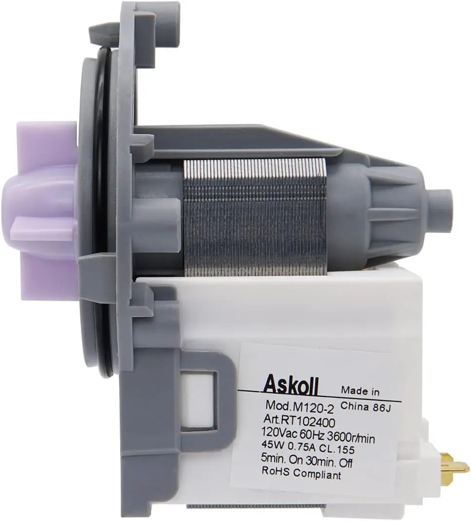 OEM EAU61383503 Washer Circulation Pump Compatible With LG Ken-more Replaces 4681EA2001C, 4681EA2001V, EAU62263303