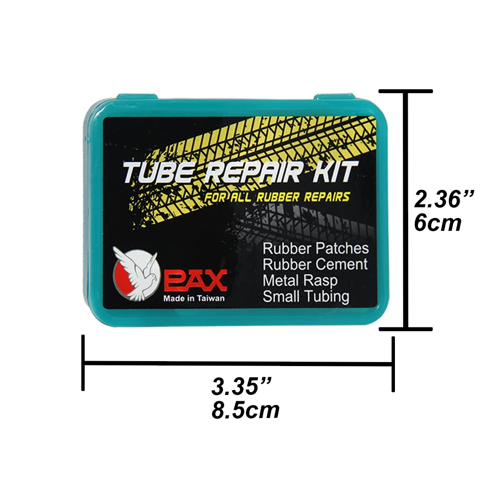 PAX Pro Grade Mountain Bike Tube Repair Patches Kit Tyre Repair Kit Set