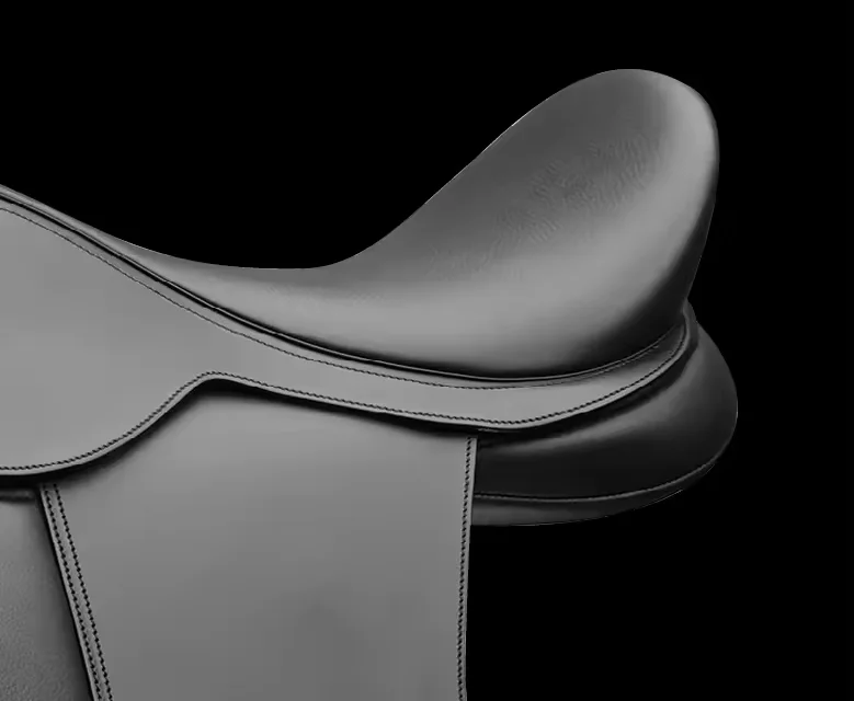 Wholesale Price Genuine Leather Saddle Black Seat Size 10 to 18 inches  English horse racing products from India