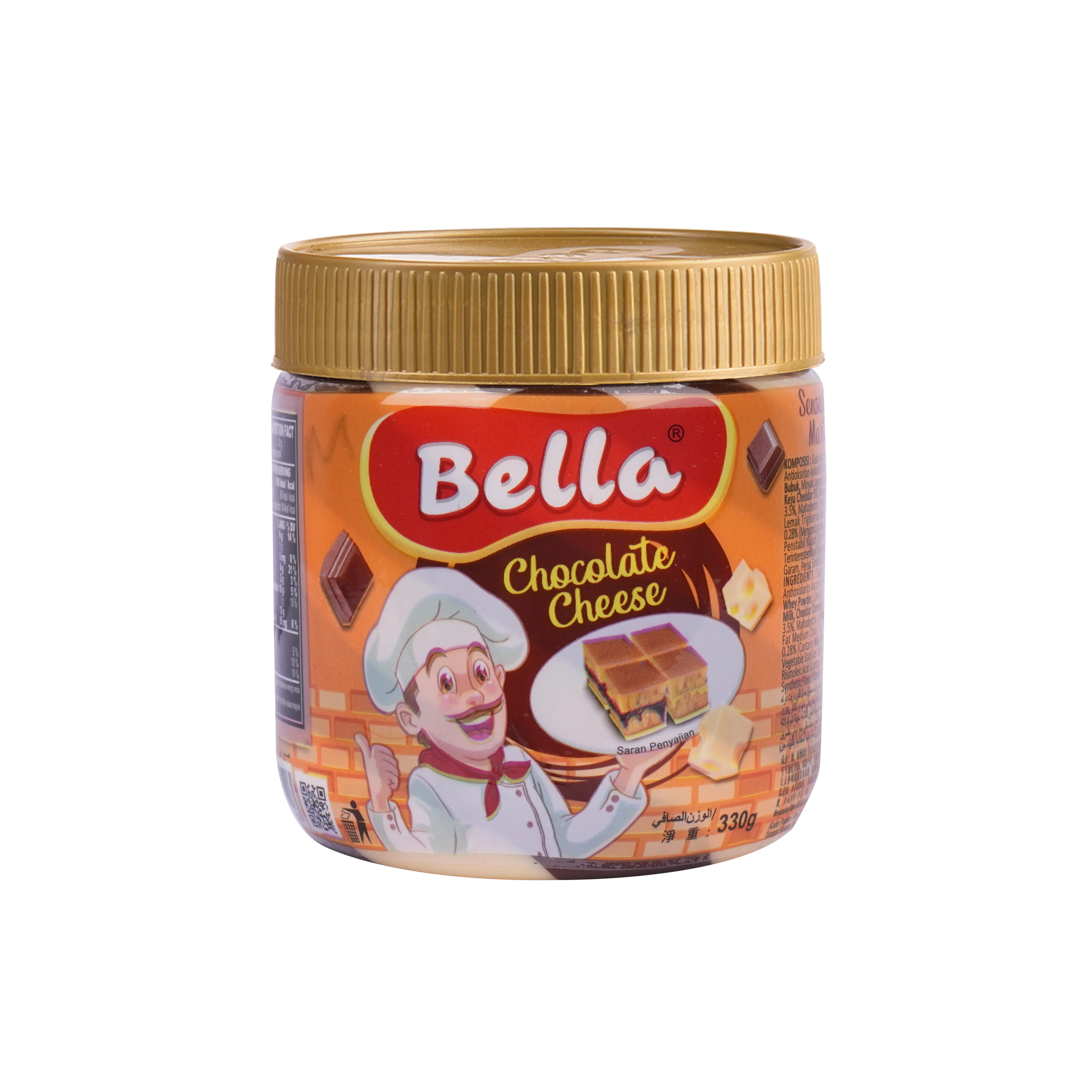 Хит продаж, BELLA сливочный твист, шоколадный сыр в пластиковой банке, 300 г, Премиум качество, оптовая продажа, Прямая поставка с завода
