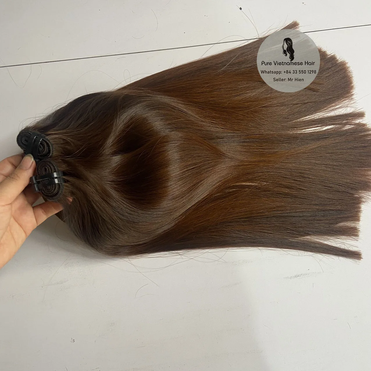 Модный светло-коричневый цвет волос прямые вшитые в длину от 6 до 36 дюймов соответствии с требуемым размером слова