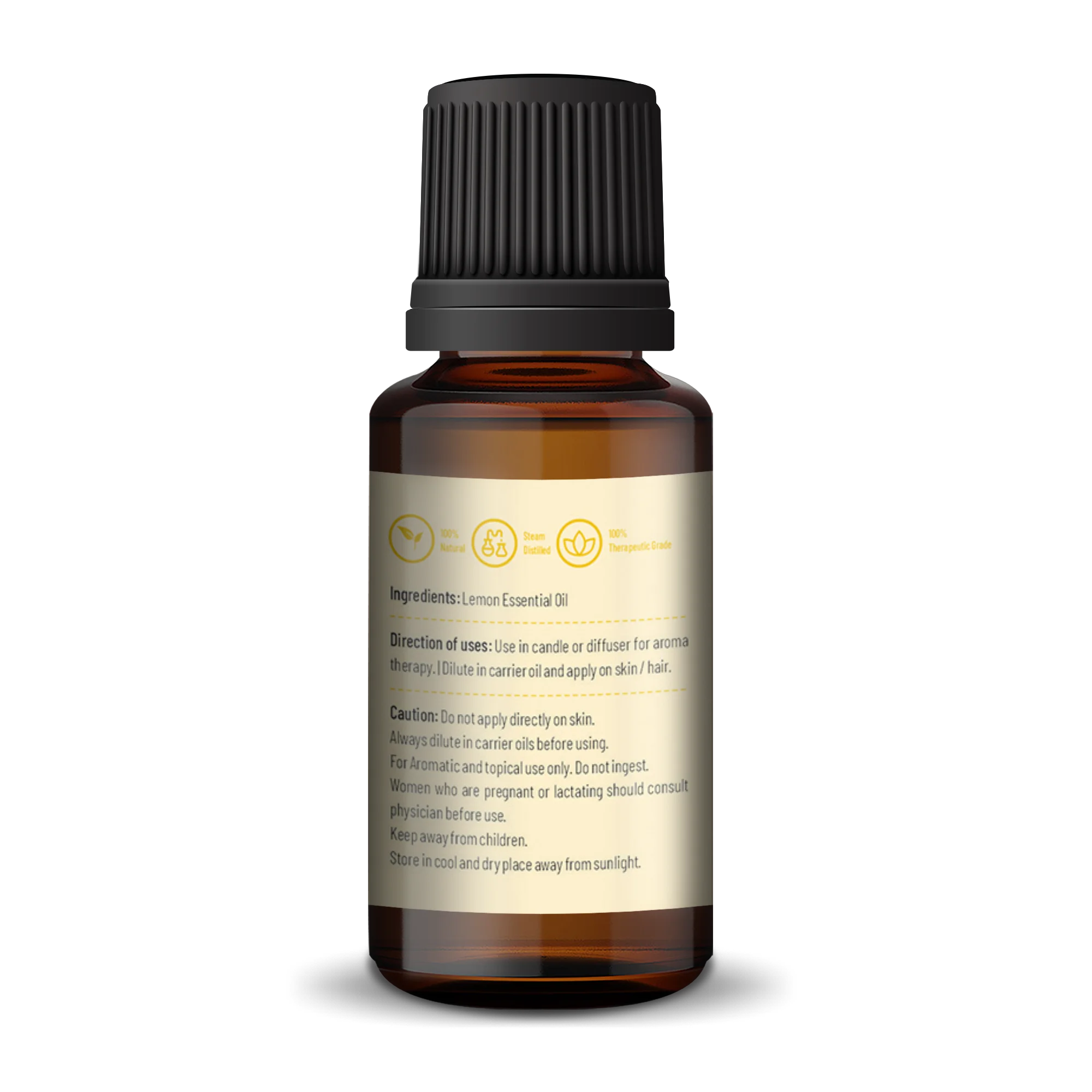 Korus Essential Lemon Essential Oil - Therapeutic Grade 15 ml