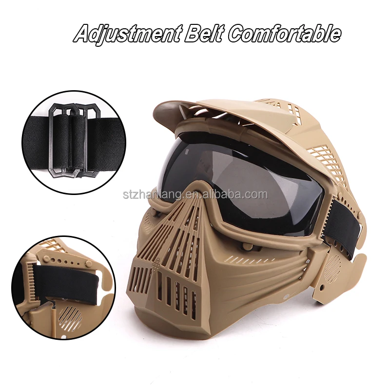ZLang Custom Full Facemask Helmet Wargame Paintball  Airsoft Facemask With PC Lens