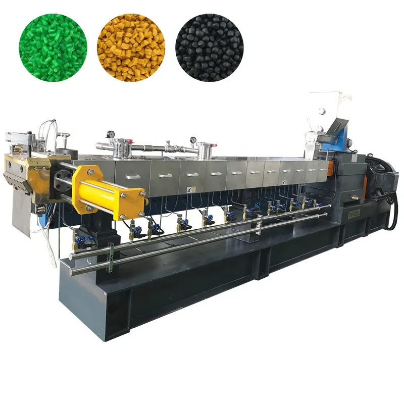 Color Masterbatch Compounding Extrusion Line Compounding Extrusion Line Plastic Granule Raw Material Machine
