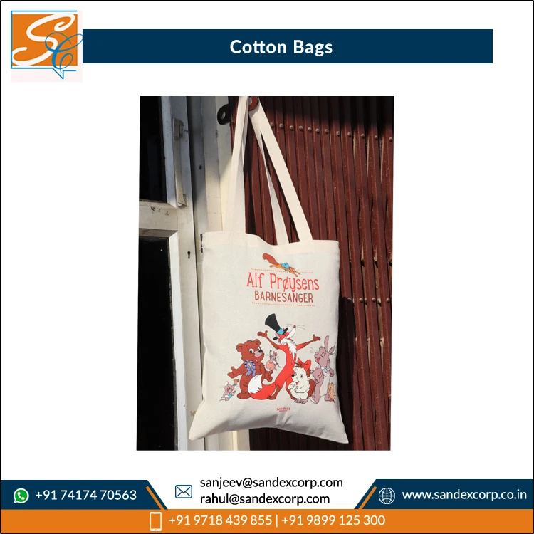 Factory Direct Sale New Best Design Custom Color Quick Dry Printed  Shopping Cotton Bags from  Indian Manufacturer..
