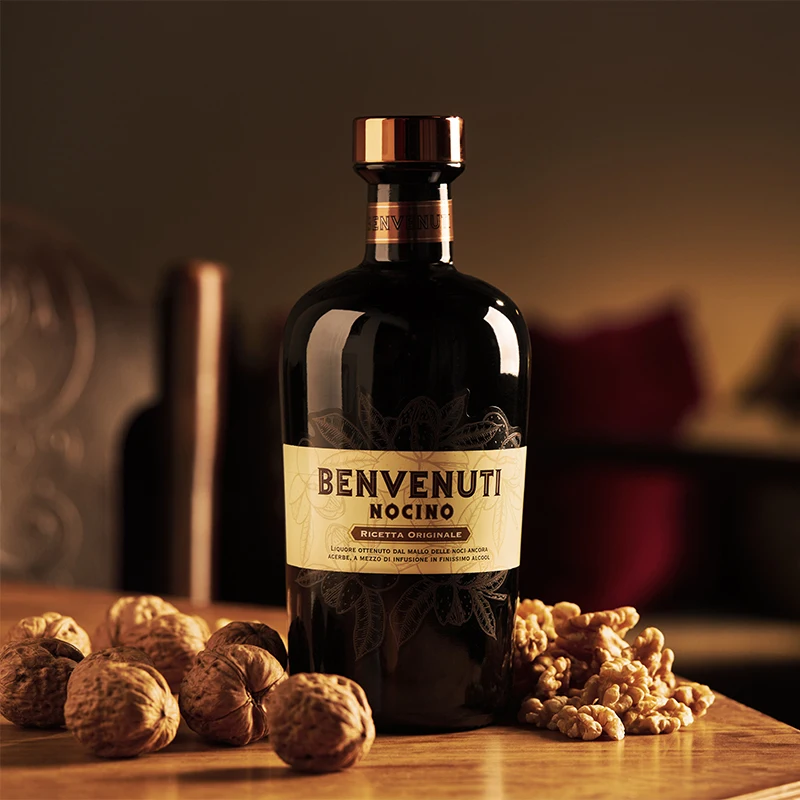 Premium line Top Quality Made in Italy Nut-based Liqueur Nocino Benvenuti 6 x Bottle 0.70ml ready for export