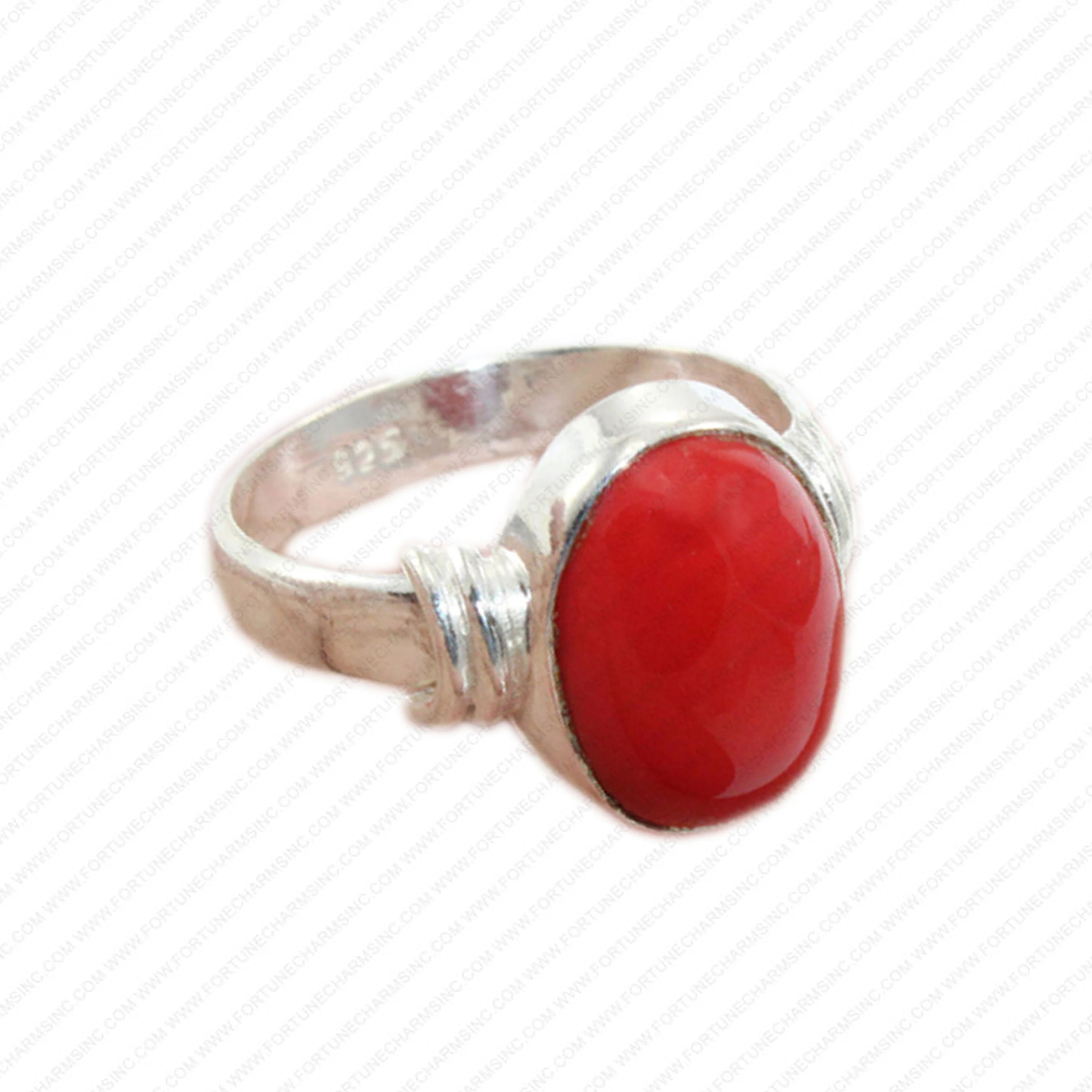 Wholesale Handmade Solid Coral Ring Handmade 925 Sterling Silver Fine Jewelry Ring for Women Collection. Best Selling Ring