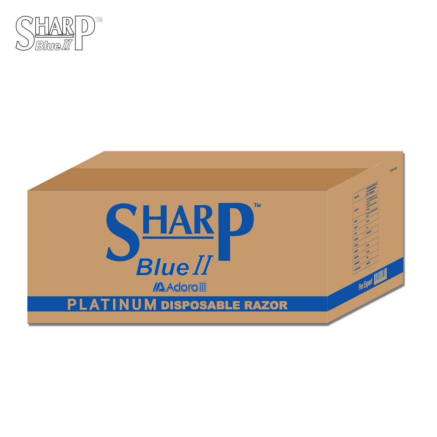 Одноразовая бритва SHARP blue II с двойным лезвием
