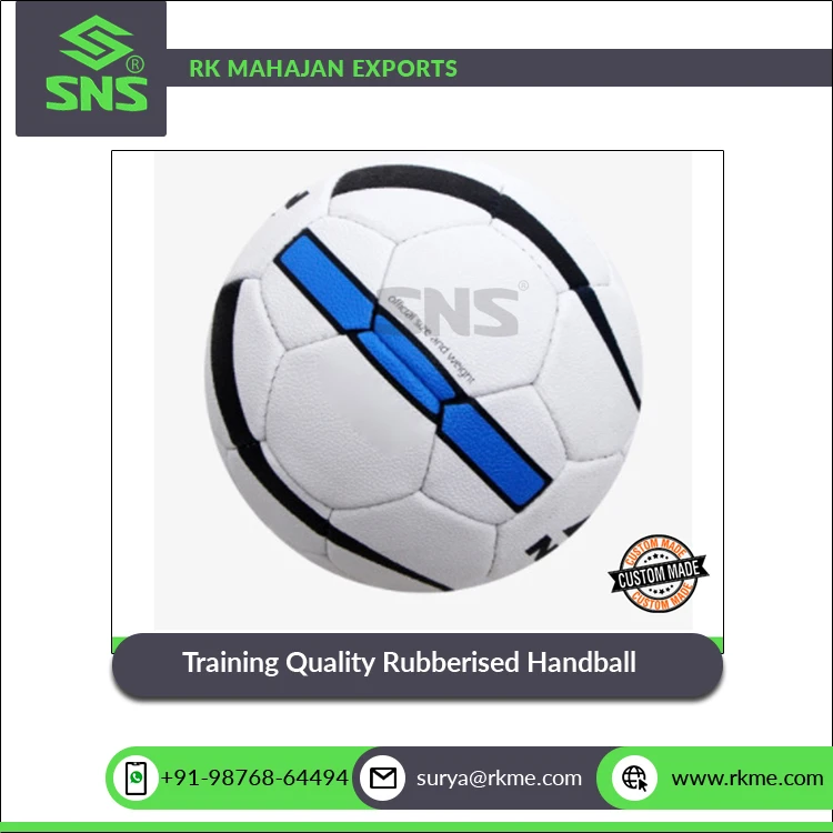 Indian Supplier of Good Quality Extra Grip Surface Hand-Stitched Training Quality Rubberized Handball at Competitive Price