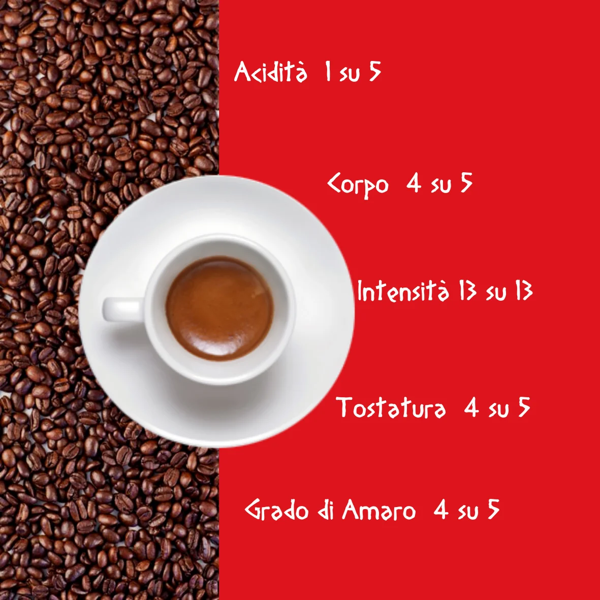 500 GR ROASTED COFFEE BEANS ITALIAN STYLE - ATENA