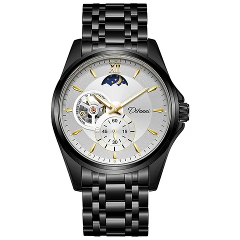lady men unisex custom made automatic style eta Waterproof luxury 4a skeleton mechanical watch