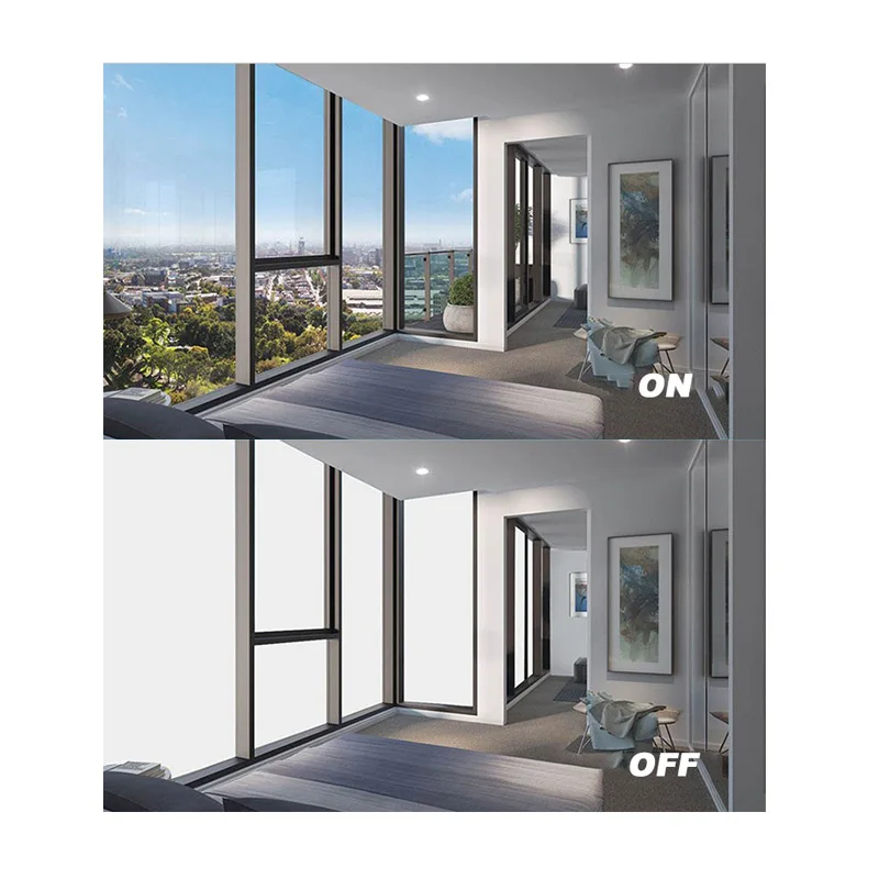 Architectural building self adhesive electric private glass film for windows switchable